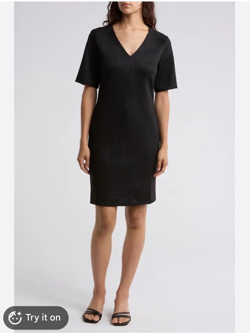 NWT SPANX Faux Suede Column Dress